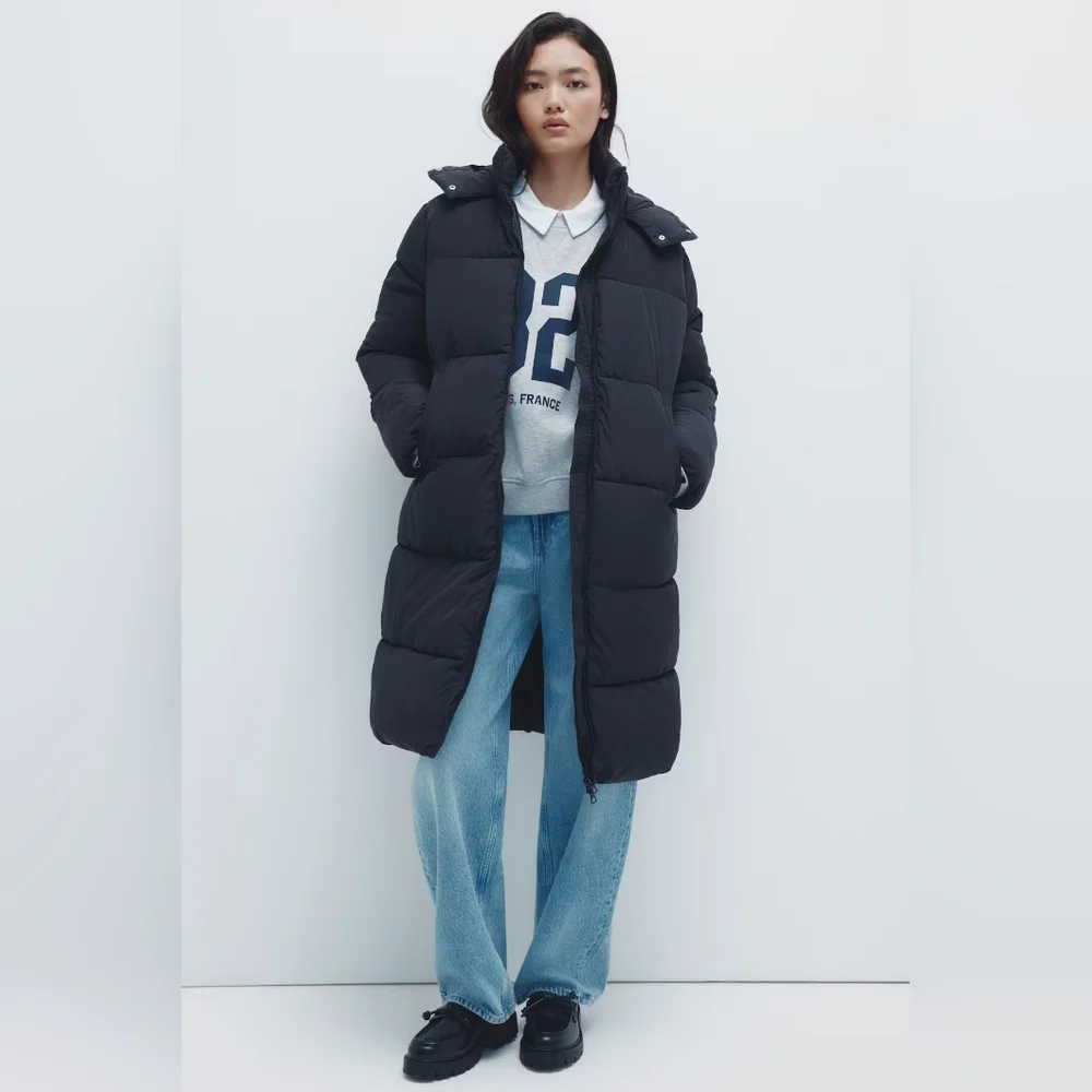 Divided Long Puffer Jacket - Picture 3 of 11